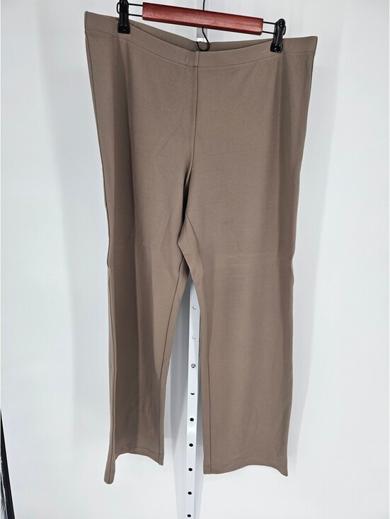 Adrienne Vittadini Pants - Adrienne Vittadini Collection Women's Tan Straight-Leg Trousers Size XL